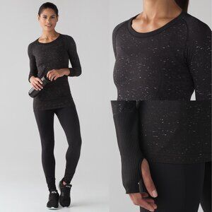 Lululemon’s Black Swiftly Tech Long Sleeve Crew Shirt Size 6 - 41882